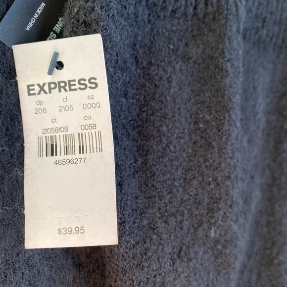 Express Lot Of 3 Scarves Gray And Black NWT - Picture 6 of 7
